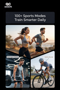 Reloj Inteligente para Exteriores 2025 QC BT10, 1.51'', Chat con IA, NFC, GPS, Brújula, Linterna, Llamadas Bluetooth, Resistente al Agua 3ATM, Monitor de Actividad Física 5 Max - Product Image 3