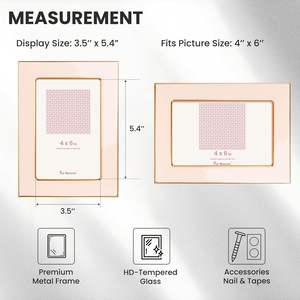 Marco de Fotos Cuadrado de Diseño Lujoso con Impresión UV y Digital, Ligero y Duradero, de Acero/Madera/Vidrio - Product Image 5