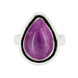 <b>Amethyst</b> Handmade Oxidized 925 Sterling <b>Silver</b> <b>Ring</b> Gemstone Bezel Set Vintage Women's Statement <b>Ring</b> - Product Image 4