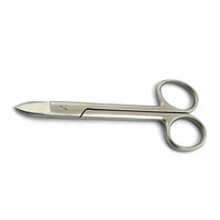 Ciseaux dentaires manuels droits 12 cm pour la coupe de collars de couronne, la coupe de fils et la coupe de tissus, instrument chirurgical en acier inoxydable
