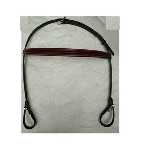 Headstall de cheval en cuir noir de haute qualité Softy et Red Pippin Durable Western Halter pour produit d'équitation équestre - Product Image 2