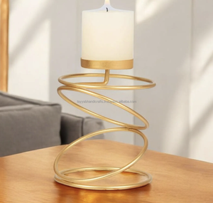 Bougeoir en métal pour la décoration de la maison et de la table Prix de gros Couleur noire - Product Image 5