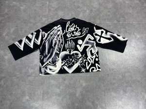 Camiseta Oversize de Algodón French Terry 100% Crudo con Bajo sin Rematar, Diseño DTG de Alta Calidad, Ajuste Holgado, para Hombre, Venta al por Mayor 2026 - Product Image 2