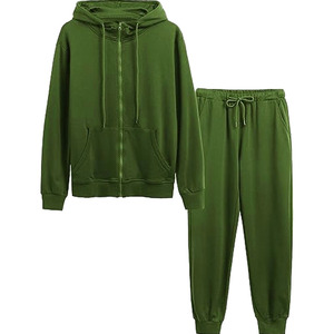 Chándal de Invierno para Hombre con Capucha, Informal, Transpirable, 100% Algodón, con Cierre de Cremallera, Diseño 2 en 1 Personalizable - Product Image 1