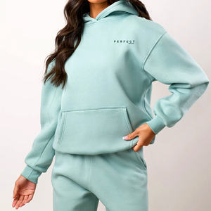 PERFECT INDUSTRY Sudaderas con Capucha para Mujer, de Algodón y Felpa, Gruesas y Resistentes, para Invierno, con Logotipo Personalizado, Sudaderas Casuales, Conjuntos Deportivos - Product Image 1