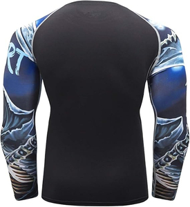 Professional Grade <b>Mens</b> <b>Compression</b> <b>Shirt</b> With Breathable Mesh Panels Moisture Wicking Fabric And Custom Logo Options - Product Image 3