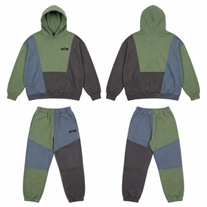 Custom Logo Heavyweight Men Tracksuit Set Hoodie Sweatshirt Jogger Pants Breathable Quick Dry Wholesale OEM ODM Sportswear Antom - Product Image 5