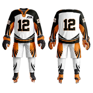 Uniforme de hockey sobre hielo de marca privada, conjunto de jersey y pantalones, nombre del equipo personalizado, número, logotipo, proveedor de fábrica para jóvenes, adultos y tallas grandes - Product Image 1