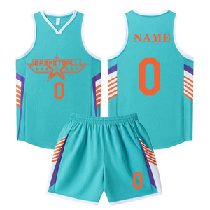 Conjunto de Camiseta de Baloncesto Sublimada Personalizada, Cuello en V, Sin Mangas, Impresión de Nombre y Número del Equipo, Secado Rápido, Unisex para Adultos, Todas las Temporadas - Product Image 3