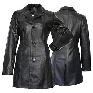 Manteau long en cuir véritable respirant et imperméable, chaud et tendance pour l'hiver, prix de gros, dernière arrivée, design personnalisé, le meilleur - Product Image 1