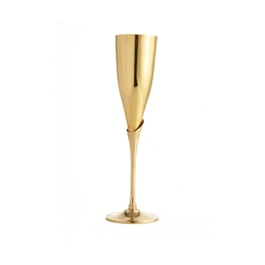 Gobelet à vin en laiton plaqué or de luxe avec finition martelée, flûtes à champagne haut de gamme pour mariage, fête, hôtel - Product Image 6