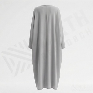 ชุดมุสลิมแบบเรียบง่าย พรีเมียม คอวี แขนยาว ความยาวระดับข้อเท้า ผ้าโพลีเอสเตอร์เนื้อนุ่ม เป็นมิตรกับสิ่งแวดล้อม เหมาะสำหรับสวมใส่ทุกวัน - Product Image 2