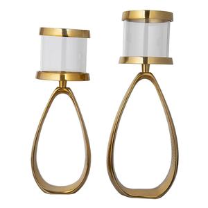 Soporte de vela de tarro de vidrio de Metal y a prueba de viento de la más alta calidad para bodas decoración del hogar Venta caliente soportes de velas de decoración de mesa - Product Image 1