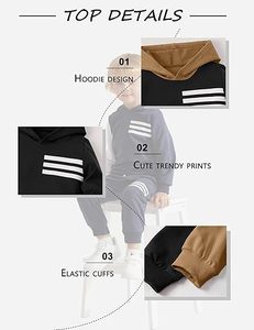 Proveedor de Ropa Infantil al por Mayor con Logotipo Personalizado, OEM, ODM, Conjunto a la Moda de Estilo Urbano, Elástico - Product Image 4