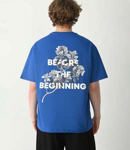 เสื้อยืดสตรีทแวร์วินเทจทรงหลวมแบบหนา พิมพ์ลายดิจิตอลโลโก้แบรนด์ตามสั่ง เสื้อยืดโอเวอร์ไซส์ทรงครอปฟอกสีสำหรับผู้ชาย - Product Image 3