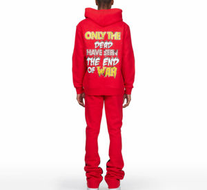 Custom Streetwear Hip Hop Acid Wash Hooded Tracksuit for Boys <b>Sweatshirt</b> Latest Fashion Trendy Winter Casual Wear - Product Image 2