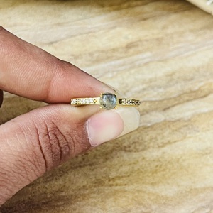 Unique Design Labradorite Brass <b>Ring</b> 18k Gold Plated <b>Statement</b> <b>Ring</b> Zircon Handmade Minimal Dainty <b>Ring</b> Wholesale <b>Ring</b> For Women - Product Image 4
