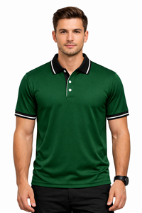 T-shirt de sport uni pour homme Primora Global avec impression par transfert thermique sur le devant, 100 % micro-polyester, tissu performant 220 GSM, manches courtes - Product Image 2