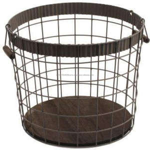 Custom Large <b>Wire</b> Rack for Kitchenware Display Multifunctional Cloth Fruit & Clothing Rack Floor Storage Basket for Home Use - Product Image 4