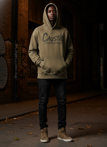 Sudadera con capucha de doble capa OEM Streetwear, estilo vintage, lavado ácido, dobladillo sin rematar, algodón, oversize, hip-hop, personalizada para hombre - Product Image 5