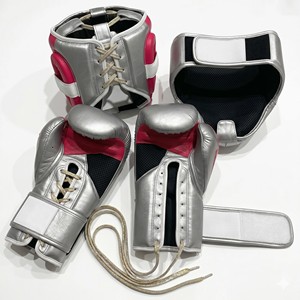 Set de Boxeo Profesional 2026 de Cuero Vacuno Genuino Premium, Guantes de MMA con Cordones para Adultos, Alta Calidad, Absorben la Humedad - Product Image 5