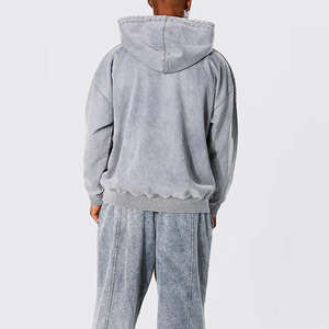 Sweats à capuche pour hommes de haute qualité, effet délavé, service OEM, vente chaude, anti-plis, nouveau design, respirants - Product Image 2