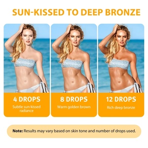 Private Label Tanning Drops <strong>Liquid</strong> Sunless Tan Skin Glow Supplement DHA Vitamin E Even Skin Tone Bronzing Beauty Drops - Product Image 4