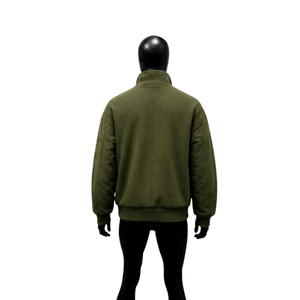 Chaqueta Varsity Premium de Satén Oliva, Chaqueta Bomber de Béisbol con Textura Personalizada para Hombre, Mujer, Unisex, Moda Urbana, Ropa Exterior - Product Image 2