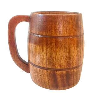 Handmade Wooden Beer Mug with Handle Eco Friendly Wood Cup Bar <b>Drinkware</b> Custom Barware - Product Image 4