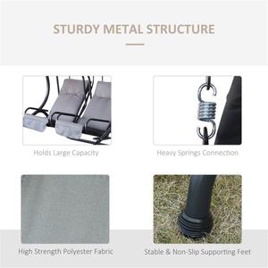 Gray Patio Swing Chair - Product Image 6