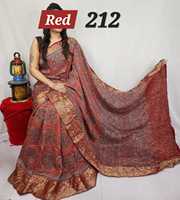 Robe trapèze en tissu modal imprimé indigo, style sari, tenue ethnique pour femme, pour occasions formelles