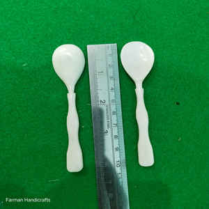 Cuillère en os de buffle blanc de luxe, petite, faite à la main, artisanale, naturelle, pour la cuisine et la salle à manger, à prix avantageux - Product Image 6