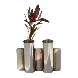 Modern Round Knot Shaped Golden <b>Vase</b> Circle Decorative Flower Pot For Home Tabletop Restaurant Hotel Living Room Decoration - Product Image 1