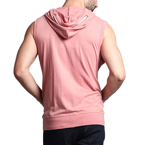 Hoodies de sport en coton sans manches avec fermeture éclair pour la musculation et l'entraînement hivernal - Product Image 3