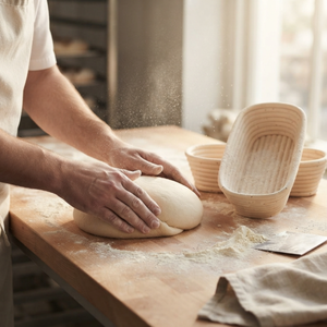 Oval Banneton Handmade Rattan <b>Bread</b> Proofing <b>Basket</b> With Linen Liner For Artisan Sourdough Baking Manufacturer from Vietnam - Product Image 3
