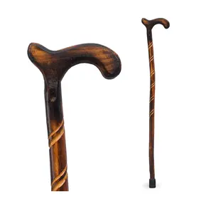 wooden walking stick direct factory wholesale trending design old people camping accessories good quality product