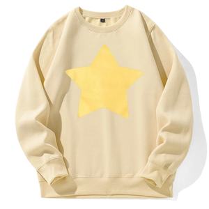 เสื้อฮู้ดลายดาวสำหรับผู้ชายพิมพ์ลาย/ซับลิเมตสเวตเตอร์ผ้าขนแกะมีฮู้ดปกเสื้อแบบแข็ง - Product Image 1