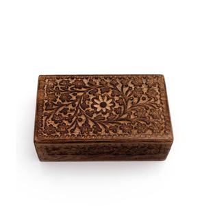 Boîte de rangement en bois de style industriel avec cadre en fer pour un intérieur rustique et la décoration de la maison - Product Image 1