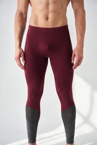 Breathable Black Color <b>Men</b> Leggings <b>Compression</b> <b>Tights</b> <b>for</b> Gym Wears <b>Men</b> Running Leggings Workout Exercise Fitness Slim Fit Pant - Product Image 4