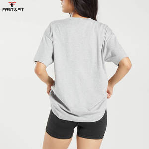 Nouveau T-shirt de sport et de yoga pour femme, couleur unie, grande taille, respirant, séchage rapide, décontracté, pour le fitness - Product Image 2