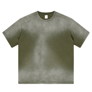 Camiseta Boxy con Efecto Ácido 2026, 275GSM, Alta Calidad, Estilo Vintage para Hombre, Cuello Redondo, Algodón, Estilo Casual, Tejido de Punto Jersey - Product Image 3