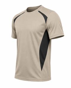 Men's Beige Black <b>Raglan</b> Sleeve T-Shirt O-Neck Regular Fit Quick Dry Knitted Polyester/Cotton Eco-Friendly 300g Casual Sporty - Product Image 3