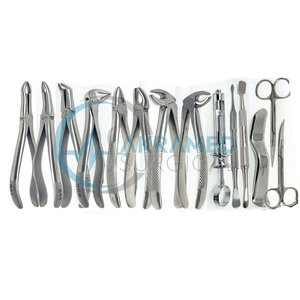 Kit d'instruments d'extraction dentaire allemand 80 pièces en acier inoxydable : Élévateurs, Pinces, Scalers – Ensemble de chirurgie buccale - Product Image 3