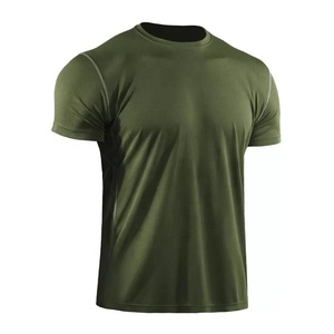 T-shirts pour hommes en polyester/coton, col rond, manches courtes, coupe classique, décontracté chic, anti-rétrécissement, vente en gros directe usine - Product Image 4