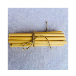 Pailles à boire en bambou naturel de qualité supérieure, pailles réutilisables durables pour les boissons chaudes et froides et l'usage quotidien - Product Image 5