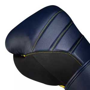 ถุงมือชกมวยสีดำสำหรับมืออาชีพนวมซ้อมต่อสู้หนัง PU - Product Image 6