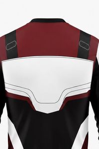 Jersey de Motociclismo Personalizado para Hombre, Manga Larga, Rojo, Negro y Blanco, Impresión Digital, Transpirable, de Secado Rápido, para Otoño, para Todas las Carreras - Product Image 6