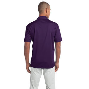 Chemise polo homme unie, manches courtes, style sport décontracté, pour le golf, avec logo et taille personnalisés. - Product Image 2