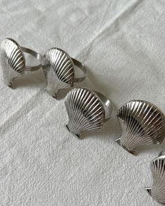 Hollow Silver Leaf Napkin Ring Customizable Designs handmade Elegant <b>Tissue</b> Rings For Table Decoration Food Contact Safe - Product Image 6
