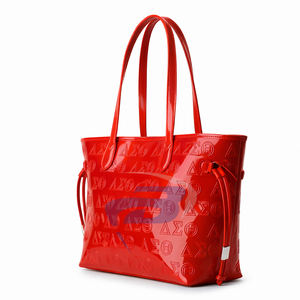 Bolso de Mano Delta Sigma Theta DST, de Cuero Patentado Brillante en Relieve, Ligero, Duradero, de 10 Pulgadas, Barnizado, para Uso Diario - Product Image 2